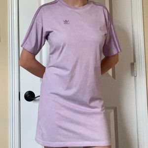 DISCONTINUED Adidas Originals Lavender Cotton Midi Dress